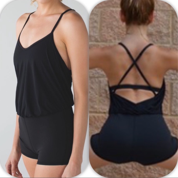 lululemon athletica Other - NWT BLACK LULULEMON DANCE TO YOGA LEOTARD - - 10